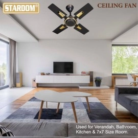 Stardom DEECEE SERIES 24" HI-SPEED with 24 Months Warranty Anti Dust 600 mm Ceiling Fan 