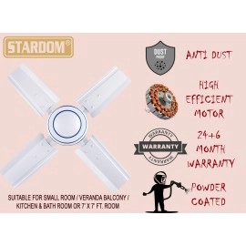 Stardom EAGLE WHITE ULTRA HIGH SPEED 24 INCH with 24 Months Warranty Ultra High Speed 600 mm Ceiling Fan