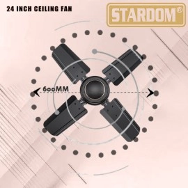 Stardom EAGLESB SPEED 24 INCH with 24 Months Warranty Ultra High Speed 600 mm Ceiling Fan