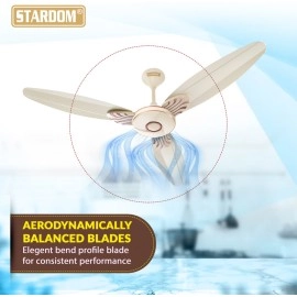 Stardom RACER ULTRA HIGH SPEED WITH UNIQUE LOOK with 24 Months Warranty Anti Dust 1200 mm Ceiling Fan